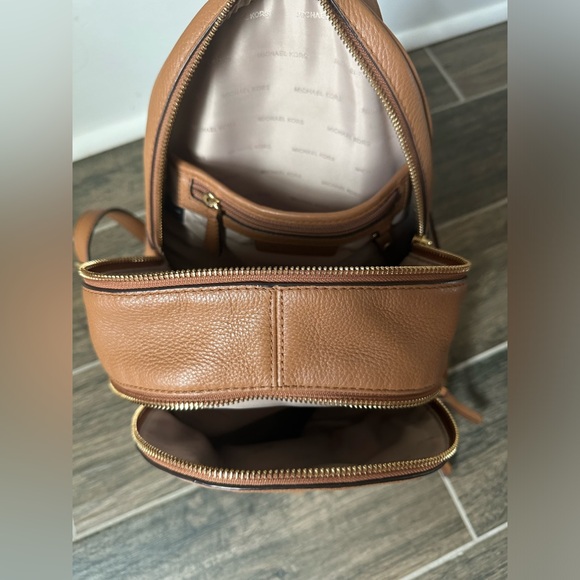 Michael Kors brown Leather back pack. - Picture 2 of 6